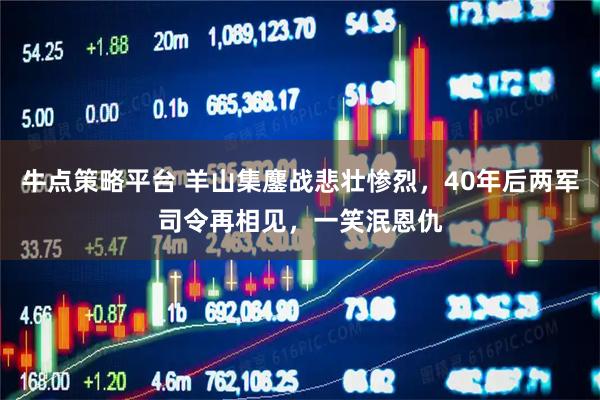 牛点策略平台 羊山集鏖战悲壮惨烈，40年后两军司令再相见，一笑泯恩仇